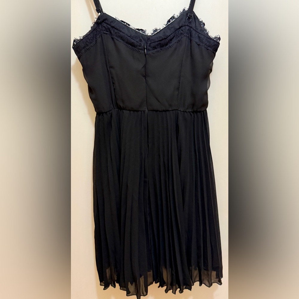 Lily Rose a Black & White Dress with Lace Detail & Accordion Skirt (VGUC) - Picture 5 of 9